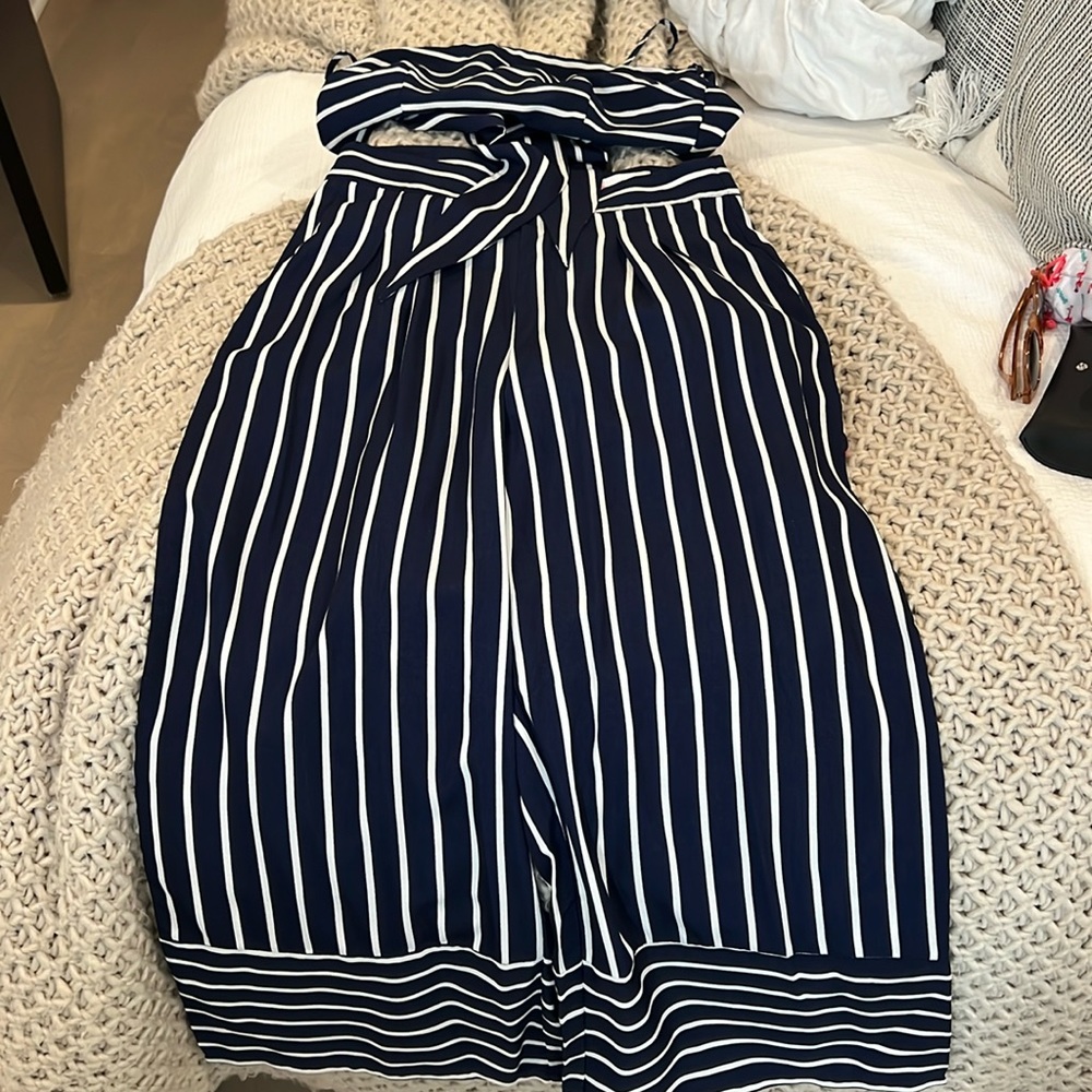 L’Atiste cropped top and wide leg pant set